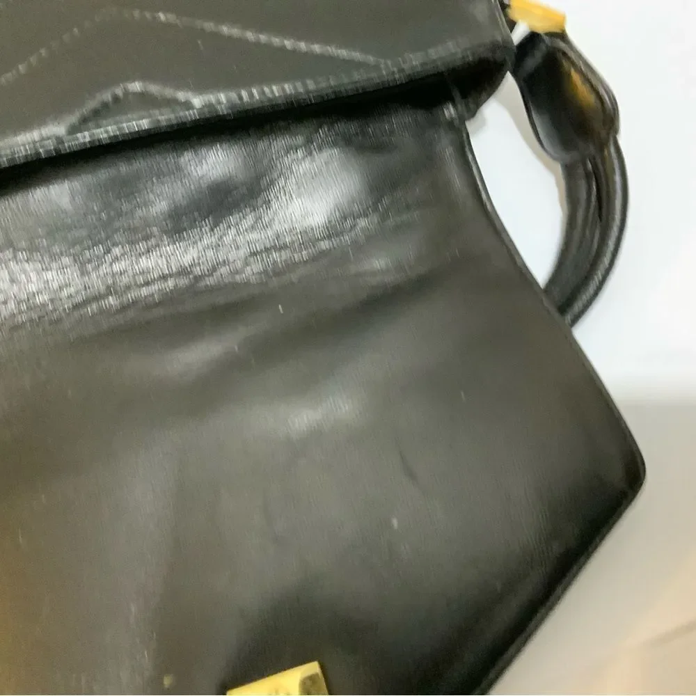 Chanel Vintage CC Turnlock Crossbody Bag Envelope Flap Chevron Lambskin Mini